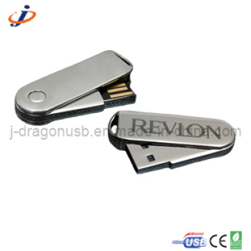 Chrome Spin Metal USB Flash Drive 32 GB Jm156